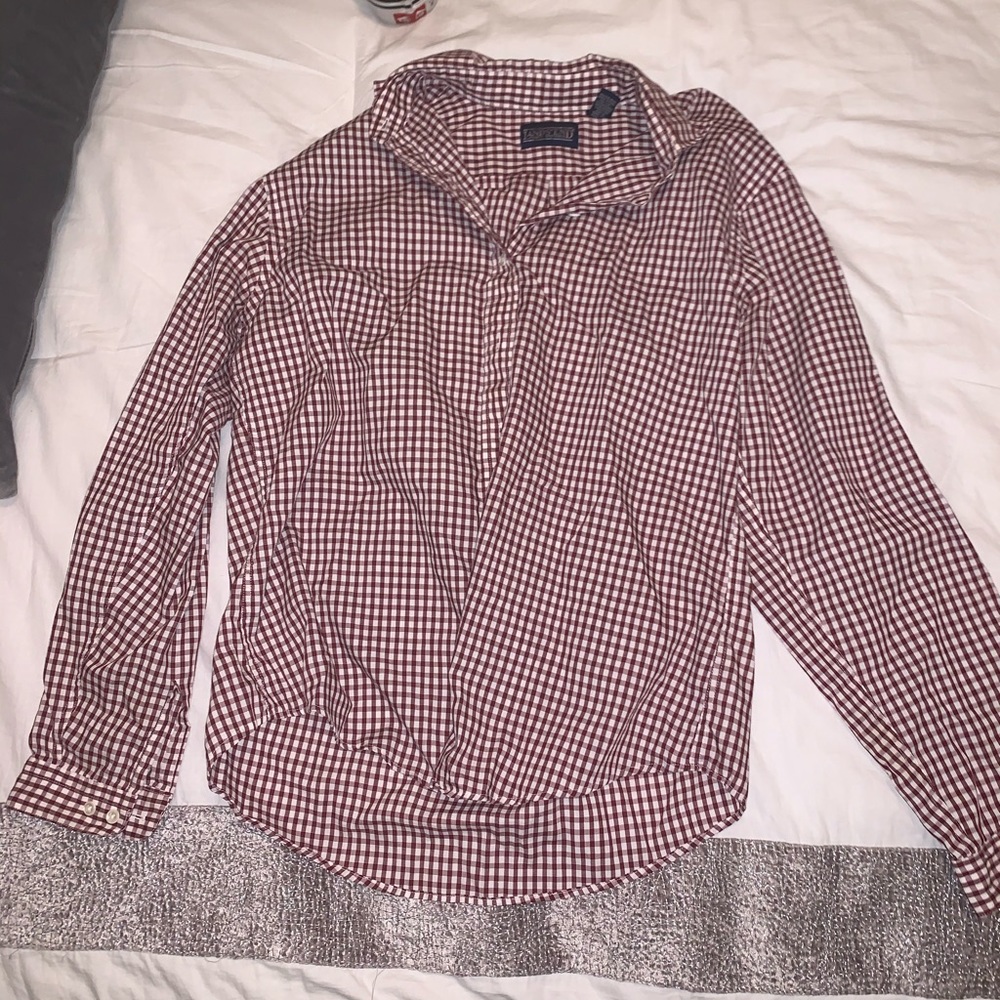 Checkered Button Up Long Sleeve